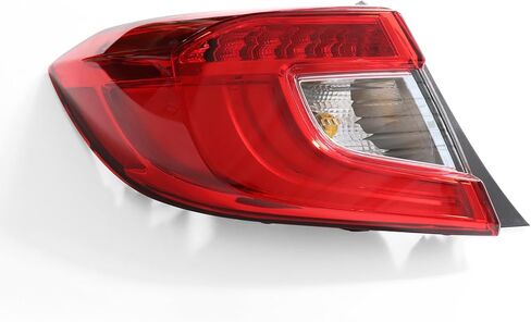 Tail Light Compatible With 2018 2019 2020 2021 2022 Honda Accord Sedan Outer Replace:33550TVAA01 (Right Passenger Side) in Saudi Arabia