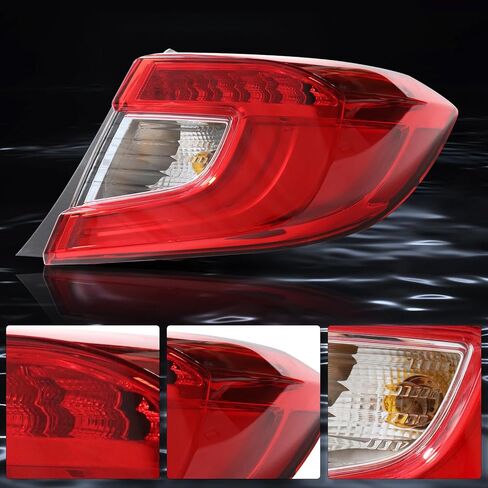 Tail Light Compatible With 2018 2019 2020 2021 2022 Honda Accord Sedan Outer Replace:33550TVAA01 (Right Passenger Side) in Saudi Arabia