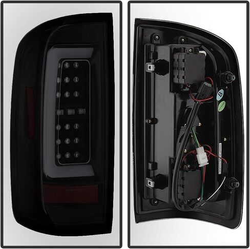 ACANII - For 2015-2022 Chevy Colorado Black Smoked Full LED w/Light Tube Tail Lights Brake Lamps Pair Set Left+Right in Saudi Arabia