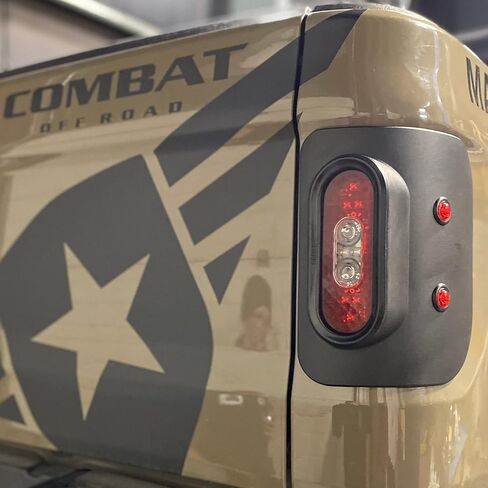 Tail Gunner LED Tail Lights Compatible with Jeep JT Gladiator - Flush Mount, SAE/DOT Approved in Saudi Arabia