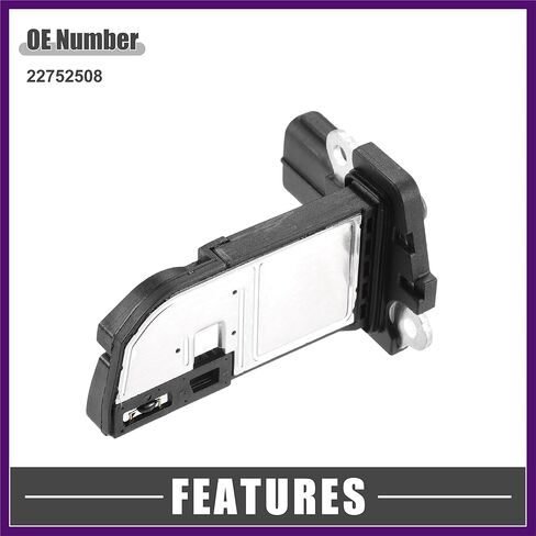 MAF Sensor No.22752508 MAF Mass Air Flow Sensor for Chevrolet Captiva 2.2 D 4WD 03/2011-2231 135 184 a 22 DMH SUV Plastic Black Premium Fit Design in Kuwait