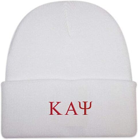 Kappa Alpha Psi Knit Hat White in Saudi Arabia