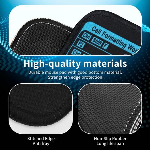 Oversize Shortcuts Mouse Pad Desk Mat with Reference Waterproof Surface Non Slip Base Stitched Edges for Windows Mac Home Computer Setup ﻿ in Saudi Arabia