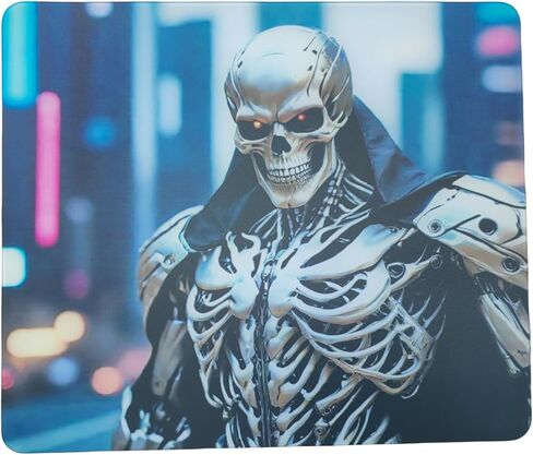 لوحة ماوس للألعاب من زجاج الجمجمة، سطح خاص لبساط الماوس الاحترافي مع دقة وسرعة محسنة، مقاومة للماء وسهلة التنظيف، سطح متين للألعاب عالية السرعة (13.8 بوصة × 11.8 بوصة) in Kuwait