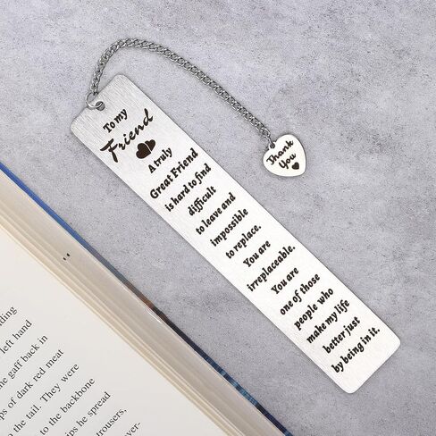 Ouligay أفضل صديق الهدايا المرجعية للنساء محبي الكتاب، علامة كتاب معدنية للقراءة، أفضل صديق هدية عيد ميلاد التخرج للنساء الصداقة لمسافات طويلة لأفضل صديق زميل العمل Bestie Bff Bookish in Kuwait