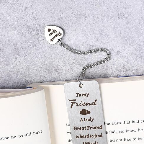 Ouligay أفضل صديق الهدايا المرجعية للنساء محبي الكتاب، علامة كتاب معدنية للقراءة، أفضل صديق هدية عيد ميلاد التخرج للنساء الصداقة لمسافات طويلة لأفضل صديق زميل العمل Bestie Bff Bookish in Kuwait