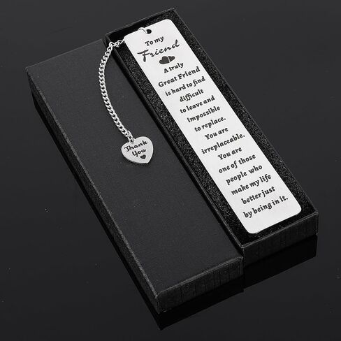 Ouligay أفضل صديق الهدايا المرجعية للنساء محبي الكتاب، علامة كتاب معدنية للقراءة، أفضل صديق هدية عيد ميلاد التخرج للنساء الصداقة لمسافات طويلة لأفضل صديق زميل العمل Bestie Bff Bookish in Kuwait