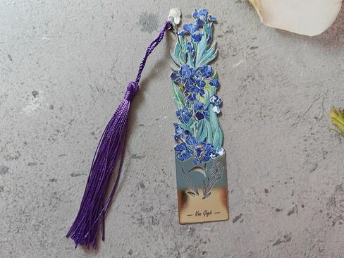 5 قطع من الإشارات المرجعية المعدنية مع شرابة، علامات كتاب جميلة على شكل زهرة للقراءة، علامات كتاب لطيفة للكتاب، والأطفال، والمراهقين، والقراء الرجال، والقراء النساء، وإكسسوارات القراءة هدايا لمحبي الكتب in Kuwait