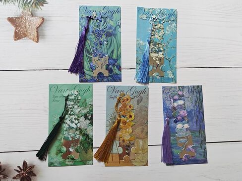 5 قطع من الإشارات المرجعية المعدنية مع شرابة، علامات كتاب جميلة على شكل زهرة للقراءة، علامات كتاب لطيفة للكتاب، والأطفال، والمراهقين، والقراء الرجال، والقراء النساء، وإكسسوارات القراءة هدايا لمحبي الكتب in Kuwait