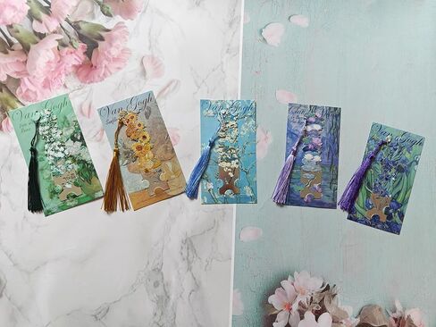 5 قطع من الإشارات المرجعية المعدنية مع شرابة، علامات كتاب جميلة على شكل زهرة للقراءة، علامات كتاب لطيفة للكتاب، والأطفال، والمراهقين، والقراء الرجال، والقراء النساء، وإكسسوارات القراءة هدايا لمحبي الكتب in Kuwait