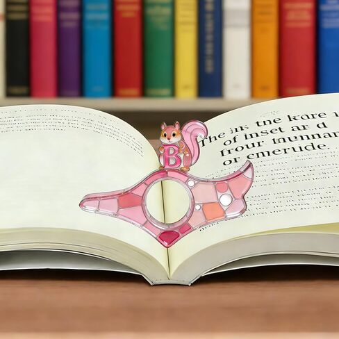 1PCS Book Page Holder, Thumb Book Page Holder, Lightweight Smooth Acrylic Book Page Holders for Reading, Teachers, Students, Book Lovers, Literary & Bookworm Ideal Gifts(Squirrel Style C) in Saudi Arabia