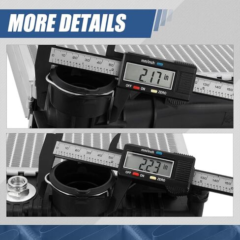 مشعاع Auto Dynasty متوافق مع 2010-2017 Mercedes-Benz C/E/GLK-Class، DPI 13498 مشعاع تبريد بصف واحد على طراز المصنع، قلب من الألومنيوم in Saudi Arabia