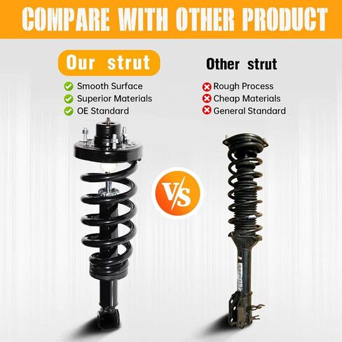 زوج خلفي دعامات كاملة مع مجموعة نوابض لولبية بديلة لفورد إكسبيديشن لينكولن نافيجيتور 2007-2012 ممتص الصدمات 171139 in Kuwait
