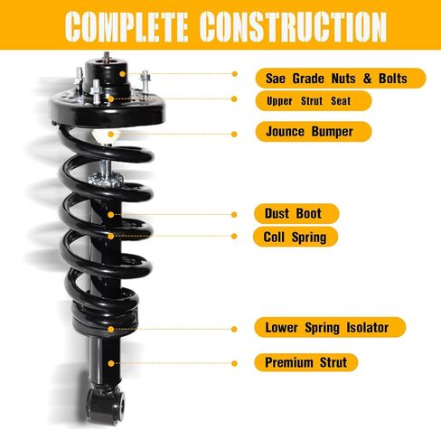 زوج خلفي دعامات كاملة مع مجموعة نوابض لولبية بديلة لفورد إكسبيديشن لينكولن نافيجيتور 2007-2012 ممتص الصدمات 171139 in Kuwait
