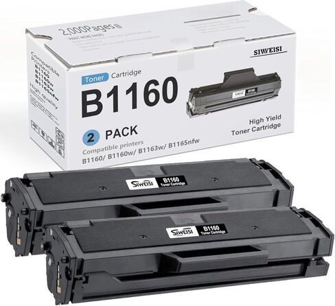 B1160 331-7335 Toner Cartridge (2 Pack, Black) Compatible 331-7335 YK1PM HF44N HF442 Toner Cartridge Replacement for Dell B1160 B1160w B1163w B1165nfw Printer in Saudi Arabia
