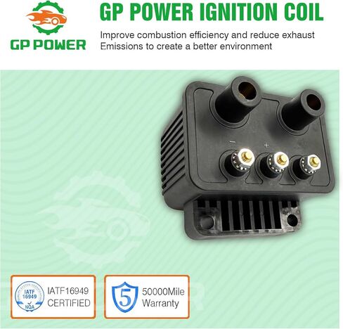 1PC GP POWER 2.4 Ohms Single EFI Ignition Coil Pack 2102-0226 1212007 Compatible With Harley 1200 883 Electra Glide Low Rider FS FXR 2 3 4 Road Glide Night Rod Road King Screamin Eagle Fat Boy in Saudi Arabia
