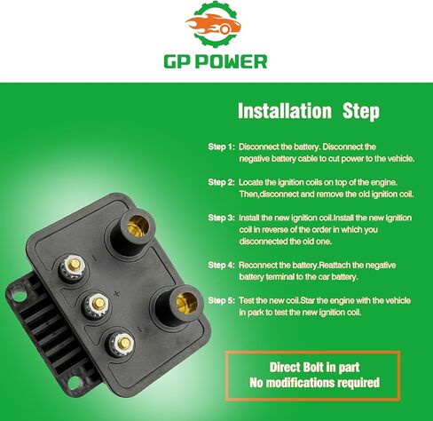 1PC GP POWER 2.4 Ohms Single EFI Ignition Coil Pack 2102-0226 1212007 Compatible With Harley 1200 883 Electra Glide Low Rider FS FXR 2 3 4 Road Glide Night Rod Road King Screamin Eagle Fat Boy in Saudi Arabia
