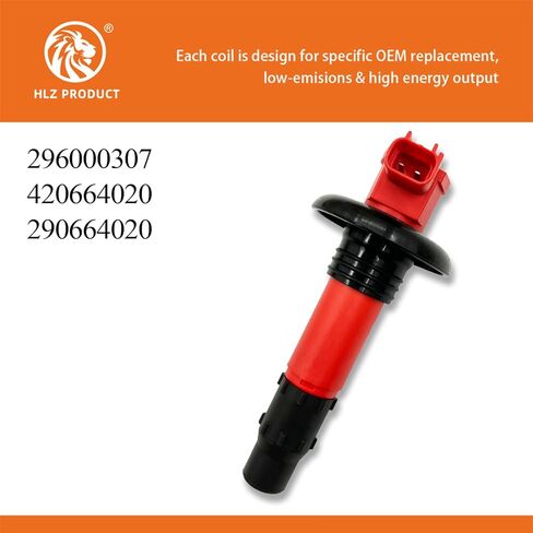 HIGH ENERGY IGNITION COIL 296000307 420664020 SET OF 3 COMPATIBLE WITH SEA-DOO ALL 4-TEC JET BOATS 2004-2012 GTX 4-TEC RXP RXT GTI 130 RXPBVIC RXTBVIC RXP-X 260 RXT-X AS 260 GTR 215 in Saudi Arabia