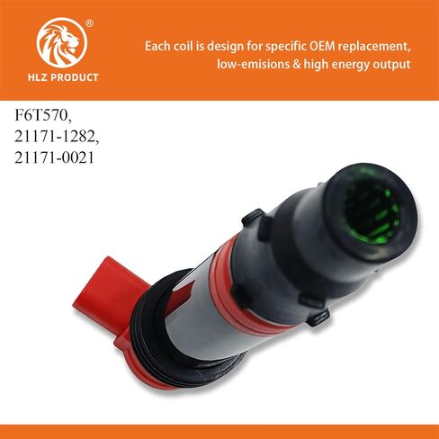 HIGH ENERGY IGNITION COIL F6T570 21171-1282 21171-0021 SET OF 1 COMPATIBLE WITH Kawasaki Ninja ZX-6R 2003-2018 ZX-6RR 2003-2006 in Saudi Arabia