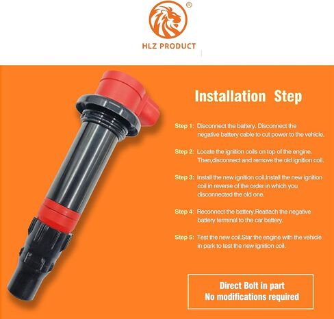 HIGH ENERGY IGNITION COIL F6T568 4C8823100000 SET OF 1 COMPATIBLE WITH Yamaha MT-07 1WS 2014-2017 R1 YZF-R1 2002-2006 R6 RJ15 Bj 2009 FZ8 2010-2015 in Saudi Arabia