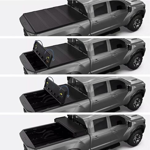 Hard 4-Fold Truck Bed Tonneau Cover Fits 2015-2026 Ford F-150 F150 Styleside 5.5FT (67INCH Quad Fold Aluminum Bed in Kuwait