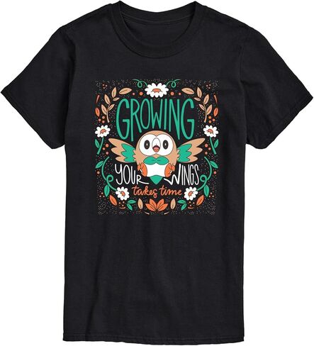 Pokémon - Rowlet Growing Your Wings Takes Time - Men's Short Sleeve Graphic T-Shirt in Saudi Arabia