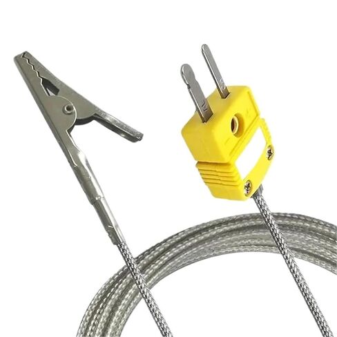 Thermocouple K Type Probe Alligator Clip for K Type Thermocouple Temperature Probe Sensor & Meter，in Temperature Range from(2m) in Saudi Arabia