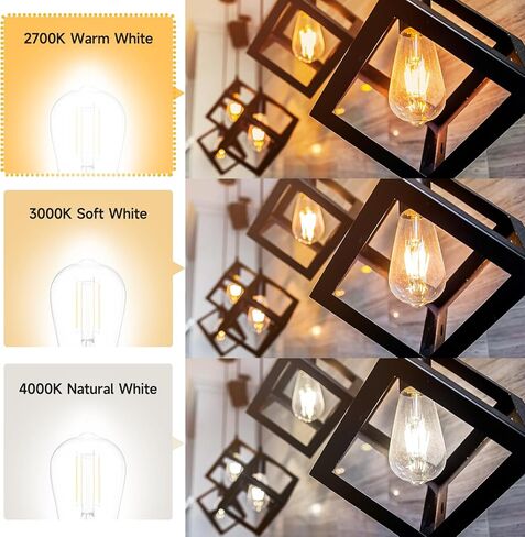 SHINESTAR 8-Pack G25 Globe Light Bulbs, Warm White 2700K, Dimmable, E26 LED Bulb 60 watt Equivalent, Vintage Light Bulbs for Vanity Mirror in Kuwait