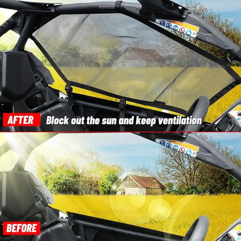 StarknightMT X3 Window Nets Maverick X3 Side Windows Compatible with 2017+ Maverick X3 & X3 Max Front Upper Door Windows in Saudi Arabia