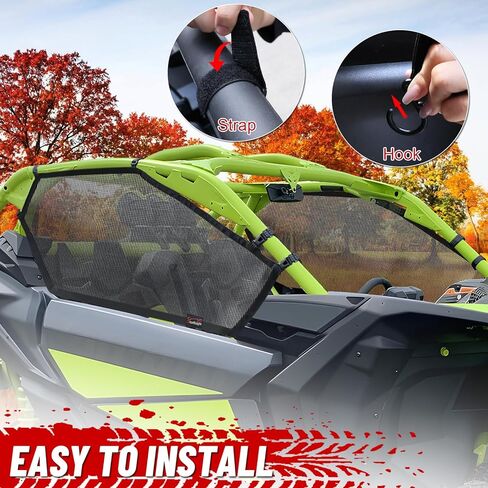 StarknightMT X3 Window Nets Maverick X3 Side Windows Compatible with 2017+ Maverick X3 & X3 Max Front Upper Door Windows in Saudi Arabia