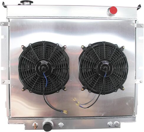 3Row Aluminum Radiator For F Super Duty F150 F250 F350 F59 1983-1996 AT CU1165 (silver, Radiator) in Saudi Arabia