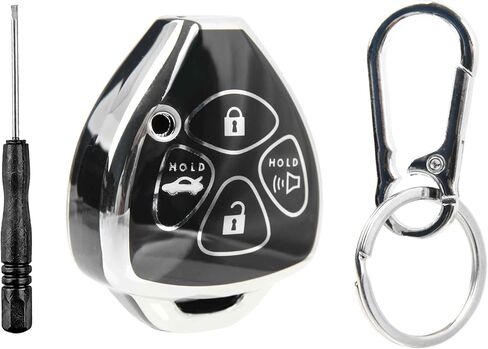 Key Fob Remote Shell Case Cover Protector Thermoplastic Polymer for 2007-2014 Toyota Avalon Camry Corolla Venza Matrix Pontiac Vibe (HYQ12BBY, GQ4-29T) in Saudi Arabia