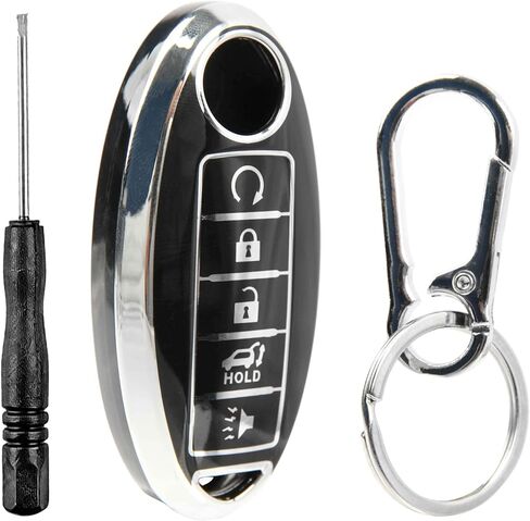 2X Key Fob Remote Shell Case Cover Protector بوليمر لدن بالحرارة لـ 2013-2023 Nissan Altima Maxima Sentra Infiniti Q50 Q60 QX60 (KR5S180144014، KR5TXN4، KR5TXN7) in Saudi Arabia