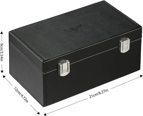 Premium Faraday Box with 2 Faraday Pouches for Car Keys - RFID Signal Blocking Box, Keyless Entry Key Fob Protector, Anti-Theft Signal Blocker for Car Security with PU Leather Design [Large Capacity] in Saudi Arabia