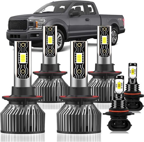 Fits for Ford F250/F350/F450/F550 super duty (2005-2022), Fog Light Bulbs Combo Kit, 600% Upgrade Easy-Install 6-Pack in Saudi Arabia