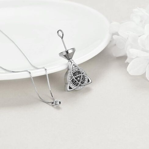 YAFEINI Celtic Urn Necklace for Ashes for Women Cremation Jewelry for Ashes Memory Jewelry for Women Men Unisex in Saudi Arabia
