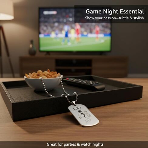 Number 7 Soccer Star Necklace World Cup Chain No.7 Football Star Tag Pendant 2026 for Men Women Sports Jewelry Gift for Football Fans Design 007 Accessories Merchandise in Kuwait