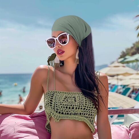 6 عبوات من وشاح الشعر للنساء، أوشحة رأس مرنة على شكل مثلث بوهو من إكسسوارات الشعر in Saudi Arabia