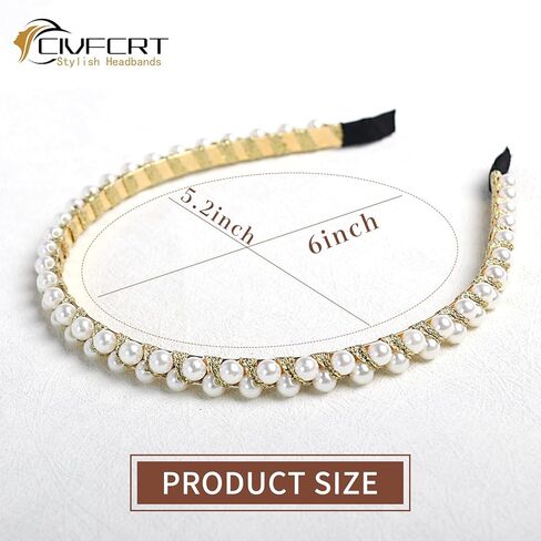 4 قطع عصابات رأس الزفاف للنساء عصابات رأس معدنية لامعة غير قابلة للانزلاق عصابة رأس مفردة مزدوجة من اللؤلؤ طوق شعر العروس وحفلات الزفاف وحفلات العازبة وإكسسوارات الشعر in Kuwait