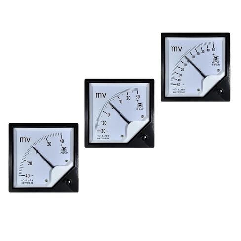6c2 زائد ناقص ميلي فولت متر ثنائي الاتجاه 20mv 25 ميلي فولت ± 100mv 300 مؤشر الفولتميتر تيار مستمر تيار مستمر متر in Kuwait