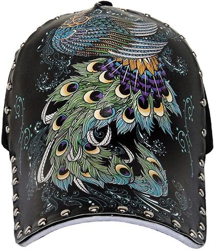 Unisex Printed Pattern Baseball Cap Cotton Rivet Personalized Fashion Hat in Saudi Arabia