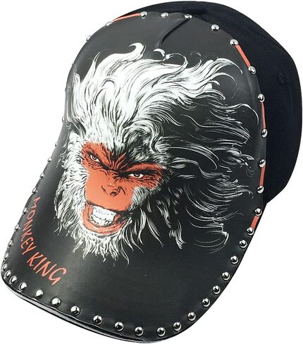 Unisex Printed Pattern Baseball Cap Cotton Rivet Personalized Fashion Hat in Saudi Arabia