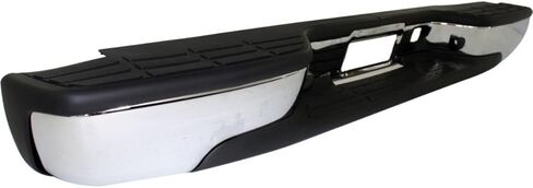 MBI AUTO - Steel Chrome, Rear Step Bumper Assembly Compatible with Stepside 1999-2004 Chevy Silverado & 1999-2005 GMC Sierra 1500, GM1103123 in Kuwait