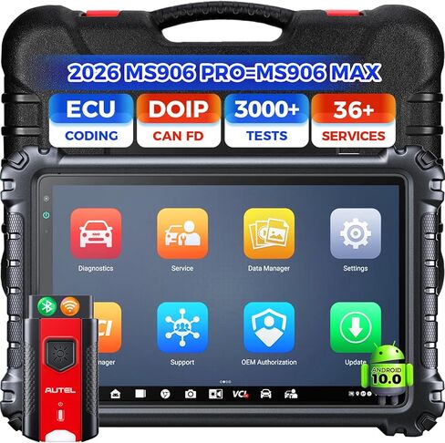 Autel MaxiSys MS906 PRO Scanner, 2026 MS906Pro Same as MS906MAX, Top ECU Elite 2.0 of MS906BT MP900BT MP900 MS908S, Bidirectional 3K+ Test, OE All Sys, CAN FD DoIP, 36+ Service, AutoScan 2.0 in Saudi Arabia
