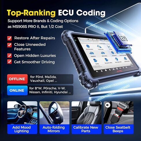 Autel MaxiSys MS906 PRO Scanner, 2026 MS906Pro Same as MS906MAX, Top ECU Elite 2.0 of MS906BT MP900BT MP900 MS908S, Bidirectional 3K+ Test, OE All Sys, CAN FD DoIP, 36+ Service, AutoScan 2.0 in Saudi Arabia