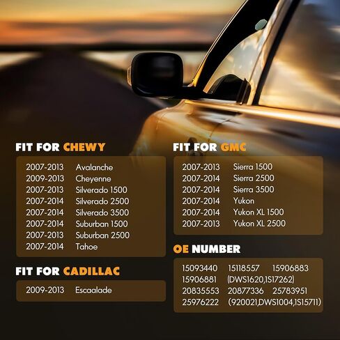 20835553 Front Driver Side Power Window Switch and Door Lock with Folding Mirror Switch Fit for 2007-2014 Chevy Silverado Suburban Tahoe Avalanche, GMC Sierra Yukon YukonXL, Cadillac Escalade#15093440 in Kuwait