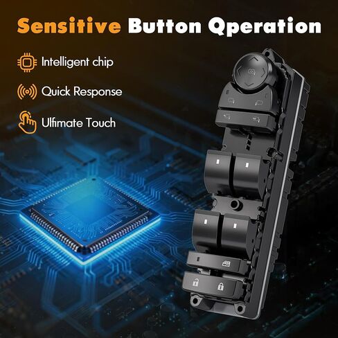 20835553 Front Driver Side Power Window Switch and Door Lock with Folding Mirror Switch Fit for 2007-2014 Chevy Silverado Suburban Tahoe Avalanche, GMC Sierra Yukon YukonXL, Cadillac Escalade#15093440 in Kuwait