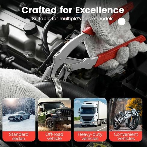 Car Clip Pliers & Trim Removal Tool, Spring-Loaded Fastener Rivet Remover for Auto Door Panels, Interior & Exterior Trim, Removing Automotive Fasteners Clips Without Damage in Saudi Arabia