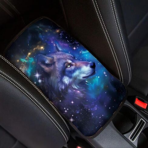 غطاء وسادة لمسند الذراع بطبعة وردة للسيارة مقاوم للخدش ووحدة التحكم المركزية ومسند الذراع وغطاء حماية عالمي مناسب لشاحنة سيدان وسيارات الدفع الرباعي، أحمر وأسود in Kuwait