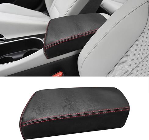 Compatible with Center Console Armrest Cover for Hyundai Elantra 2021-2025 Automatic Brake, Leather Arm Rest Storage Box Lids Cushion Protector Pad in Kuwait
